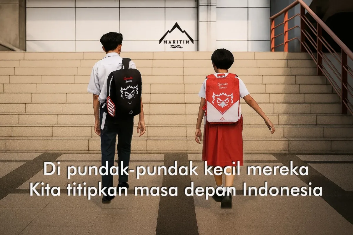 Di pundak-pundak kecil mereka kita titipkan masa depan Indonesia — Maritim Garuda Series