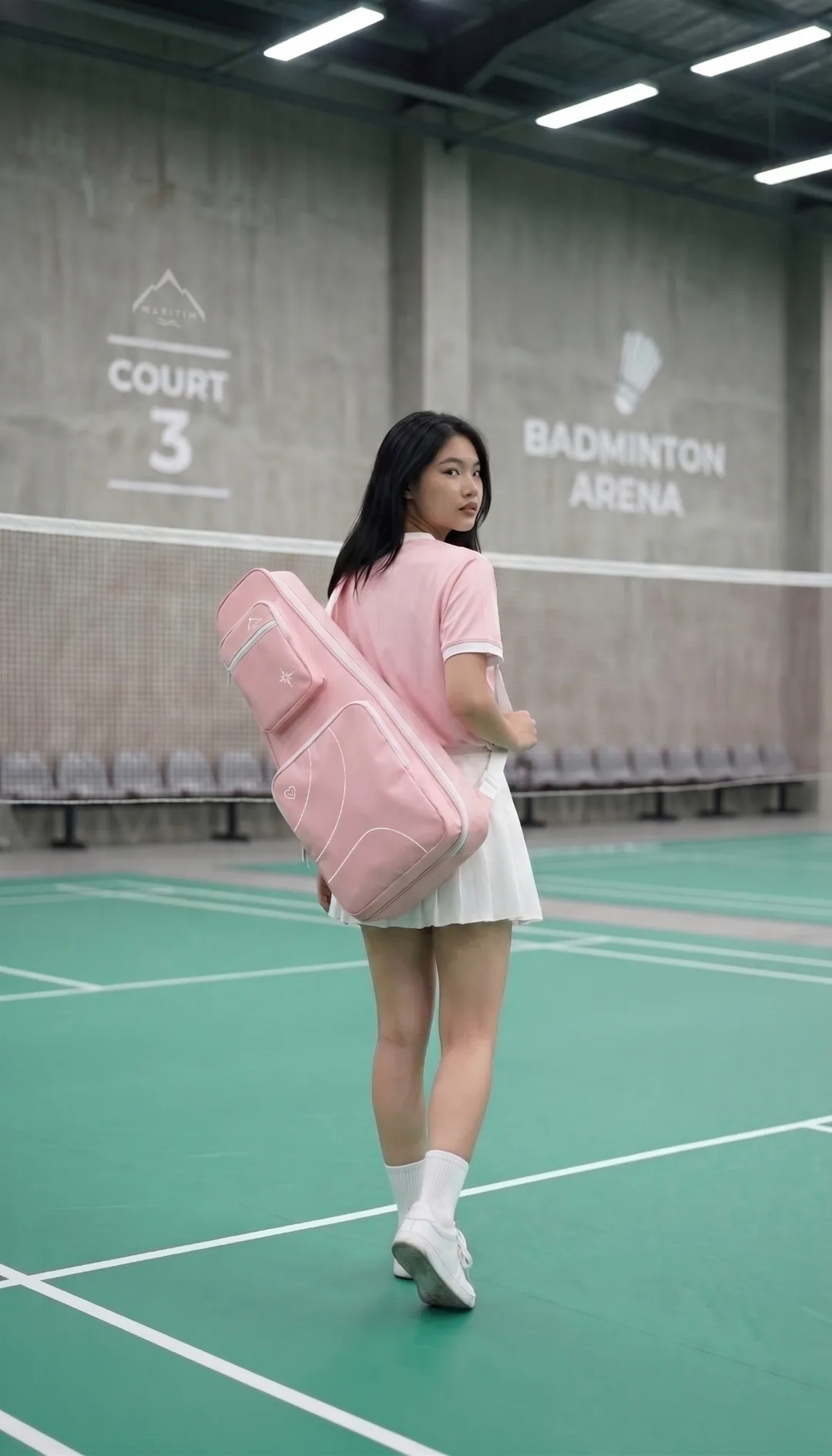 Maritim Lite Cakra Pink โ tas badminton soft pink untuk cewe