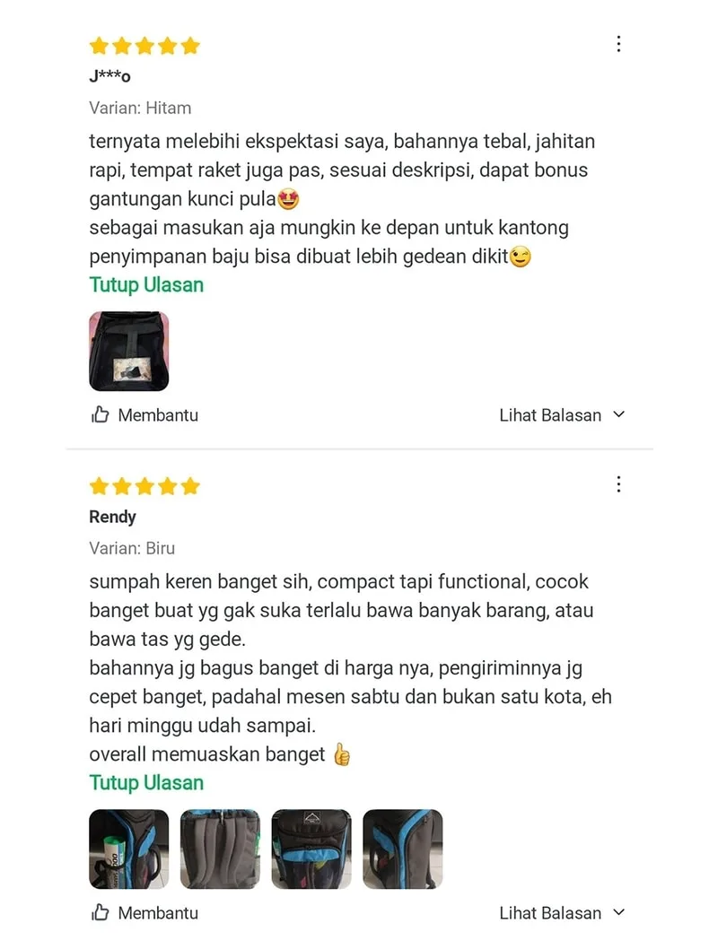 Testimoni Ransel Futsal 1