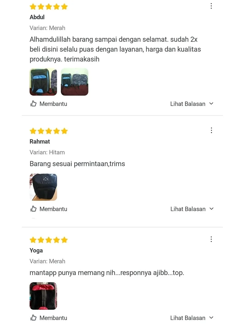 Testimoni Ransel Futsal 10
