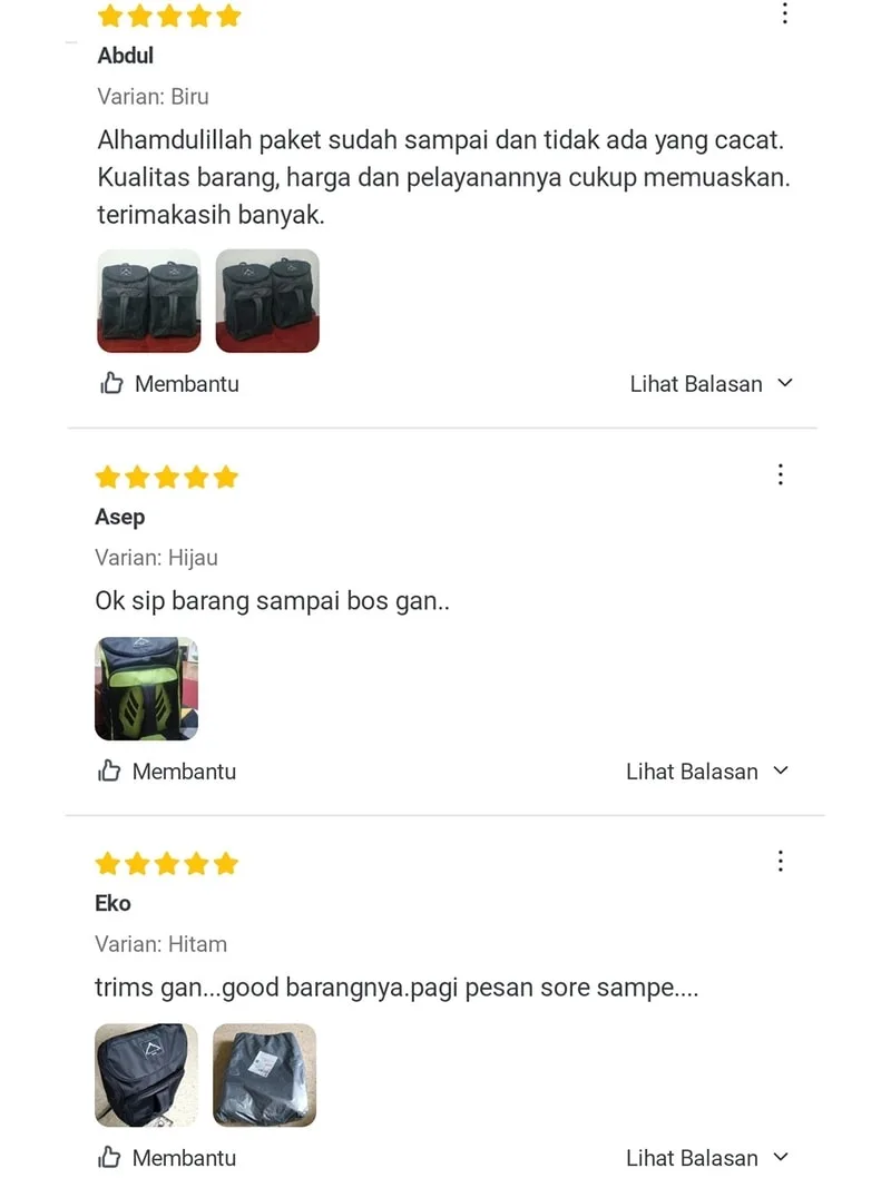 Testimoni Ransel Futsal 7